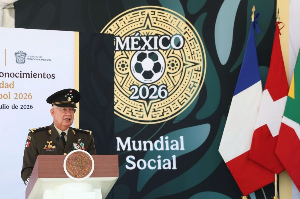 Autoridades federales y estatales en el reconocimiento al operativo de seguridad del Mundial 2026