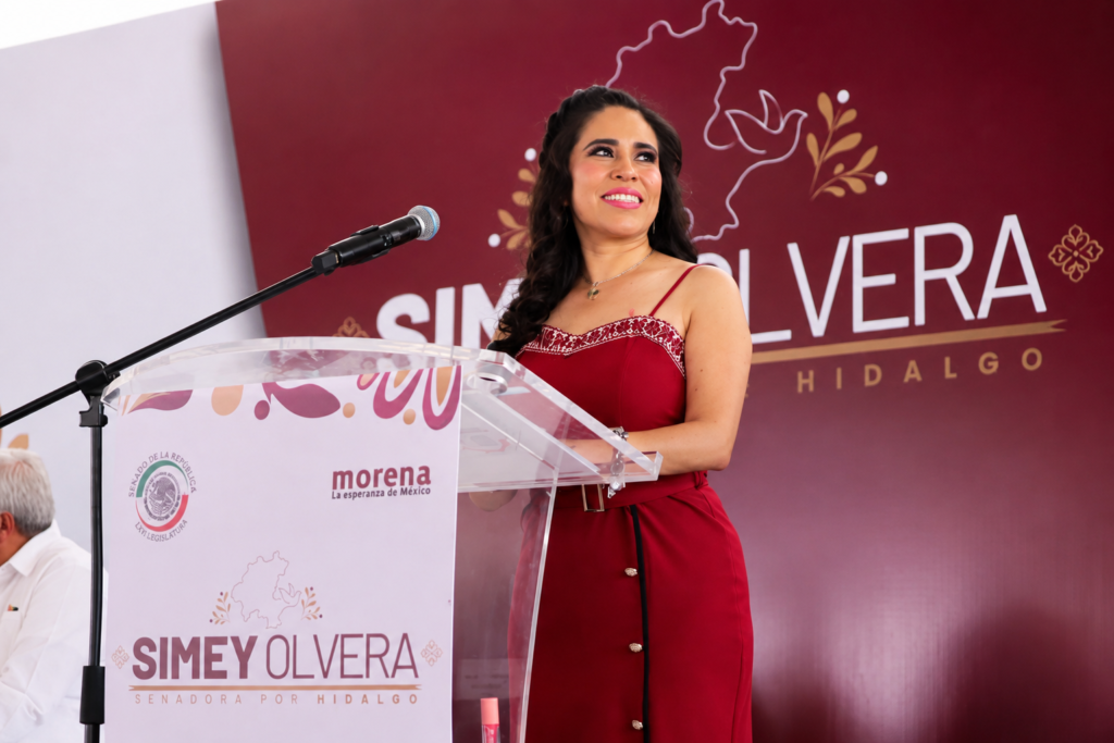Simey Olvera, visa, Andy López Beltrán, soberanía nacional, Sheinbaum, Morena, Atitalaquia, injerencia