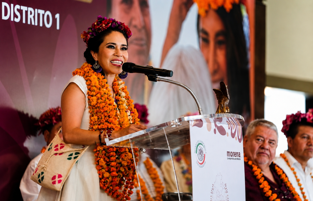 Simey Olvera, Tlajtoli 2026, Huejutla, segundo informe, pueblos originarios, festival cultural, Hidalgo, Huasteca