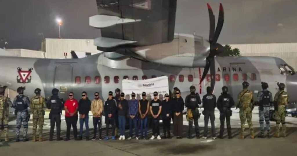 Operativo del Gabinete de Seguridad asegura armas, drogas y fauna silvestre tras la detención de 20 presuntos integrantes del CJNG.