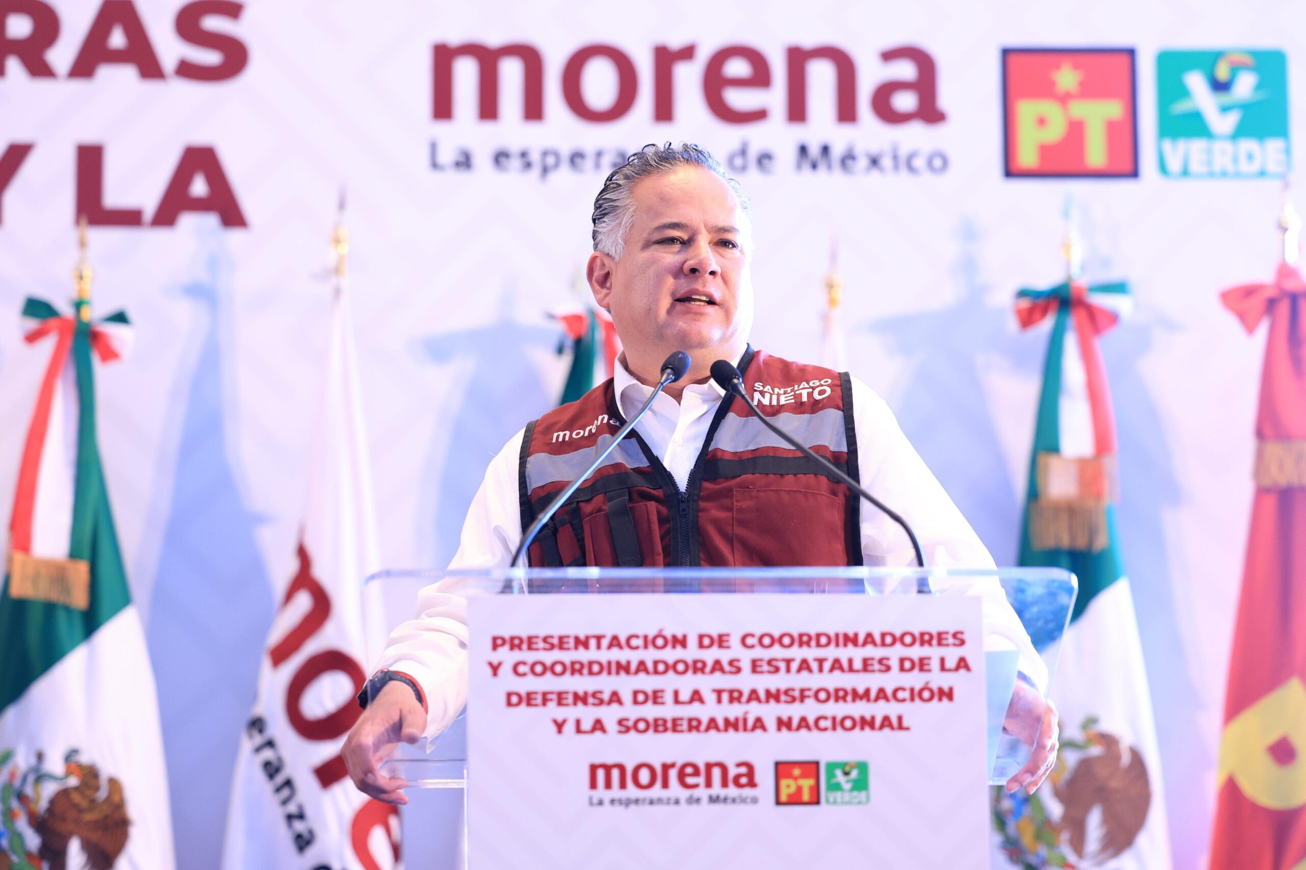 Santiago Nieto Castillo ofrece una declaración tras ser designado coordinador de Morena en Querétaro
