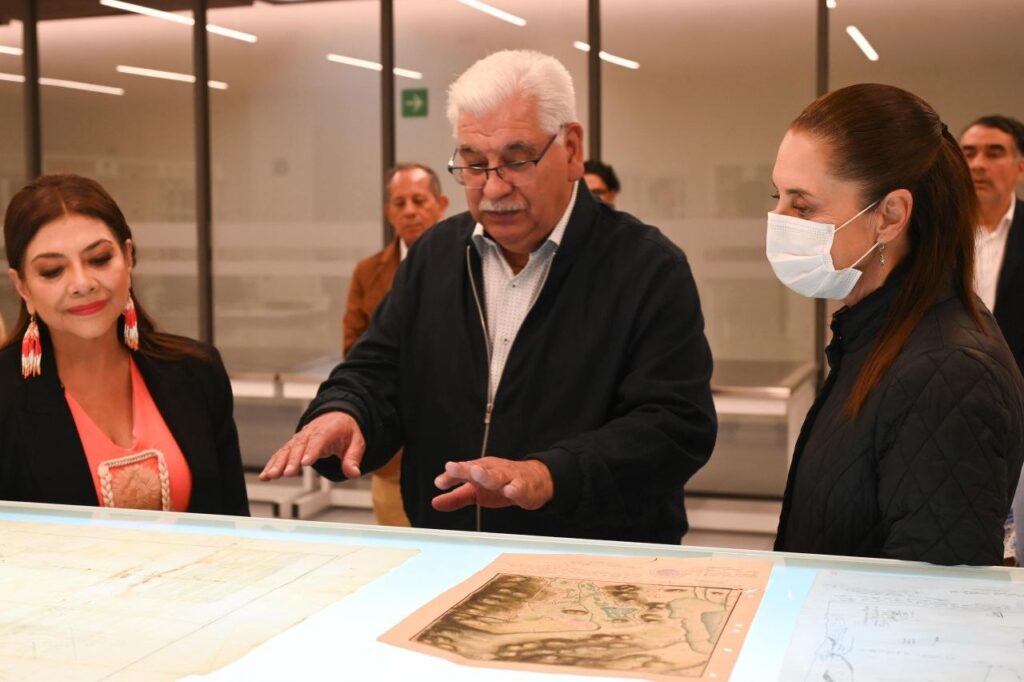 sheinbaum agraria Claudia Sheinbaum inaugura Centro Nacional de Atención Agraria y Archivo General Agrario con 45 mil metros lineales de documentos.