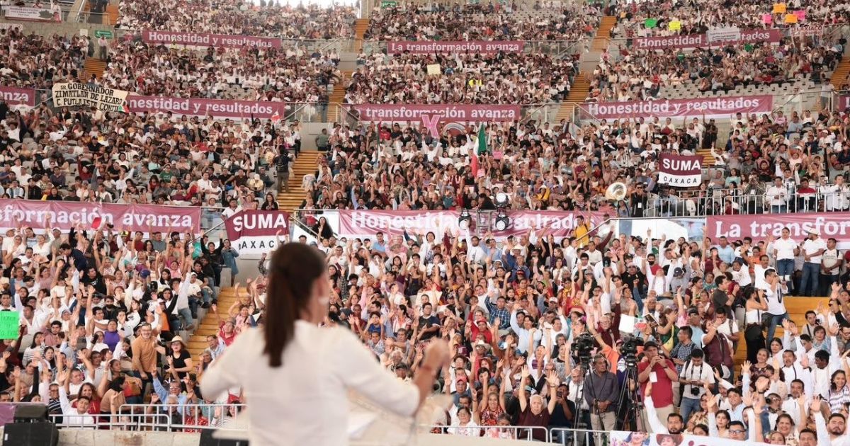 Acto público sobre Bienestar en Oaxaca en el Auditorio de la Guelaguetza