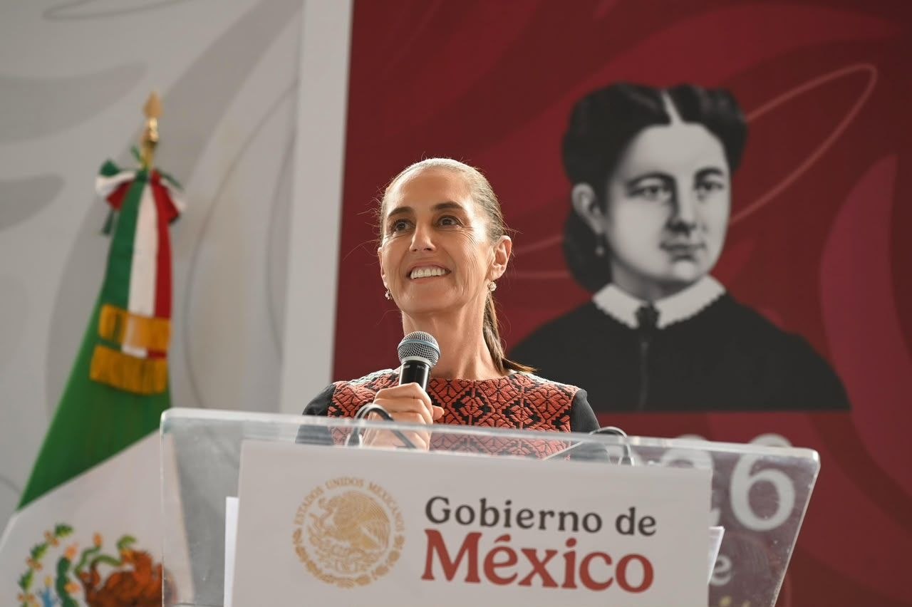 Claudia Sheinbaum durante el informe Honestidad y Resultados en Guanajuato