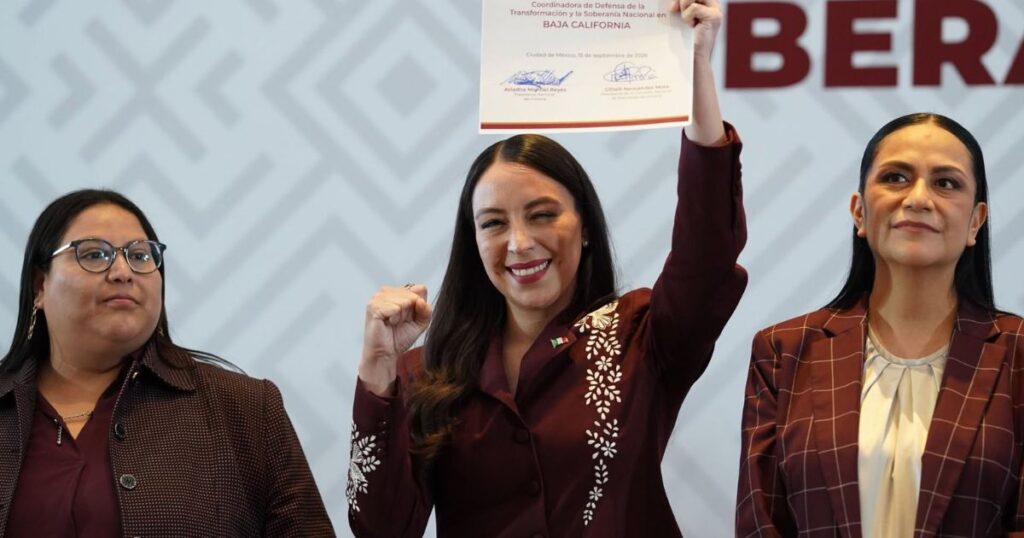 Julieta Ramírez con su nombramiento como coordinadora de Morena en Baja California
