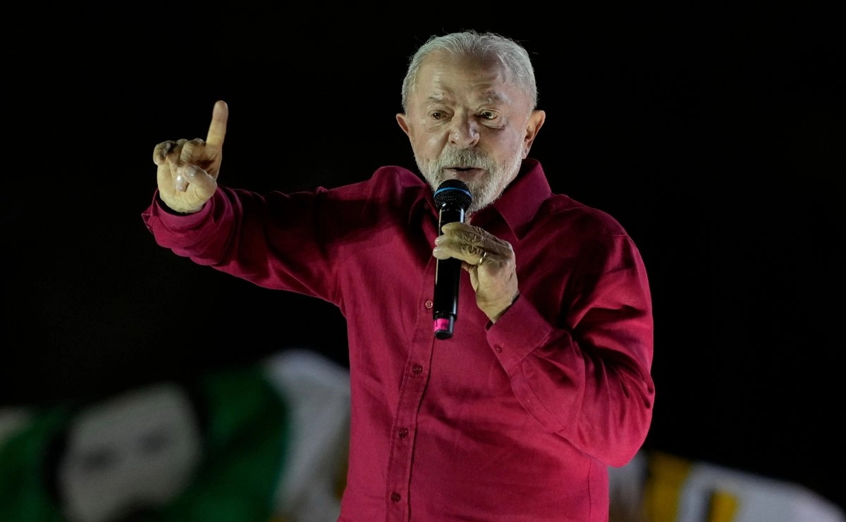 Luiz Inácio Lula da Silva durante un acto público en Brasil