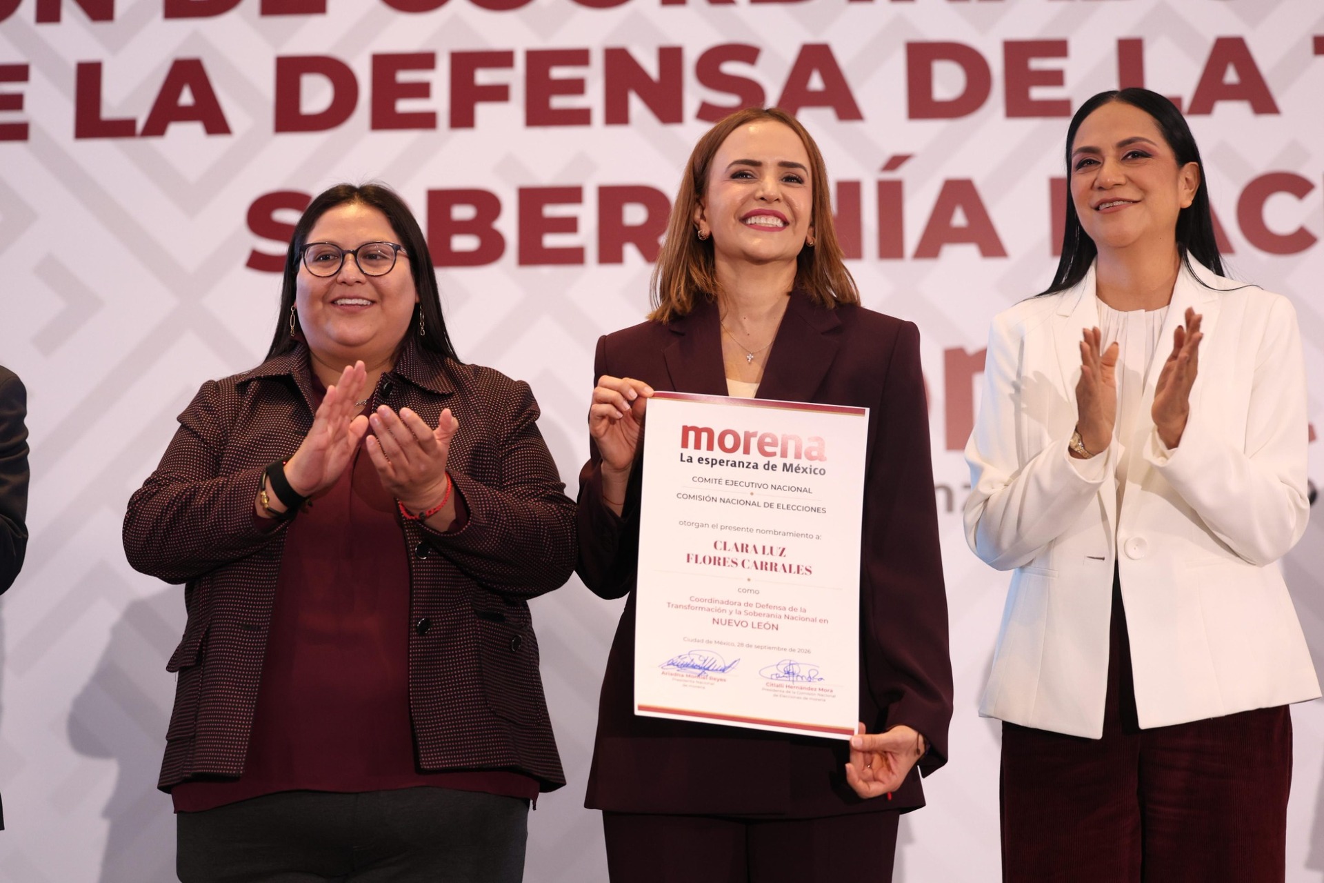 Acto de Morena para formalizar una coordinación estatal en Nuevo León