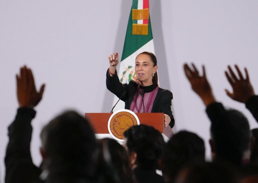 Claudia Sheinbaum durante la conferencia matutina del 17 de septiembre de 2026