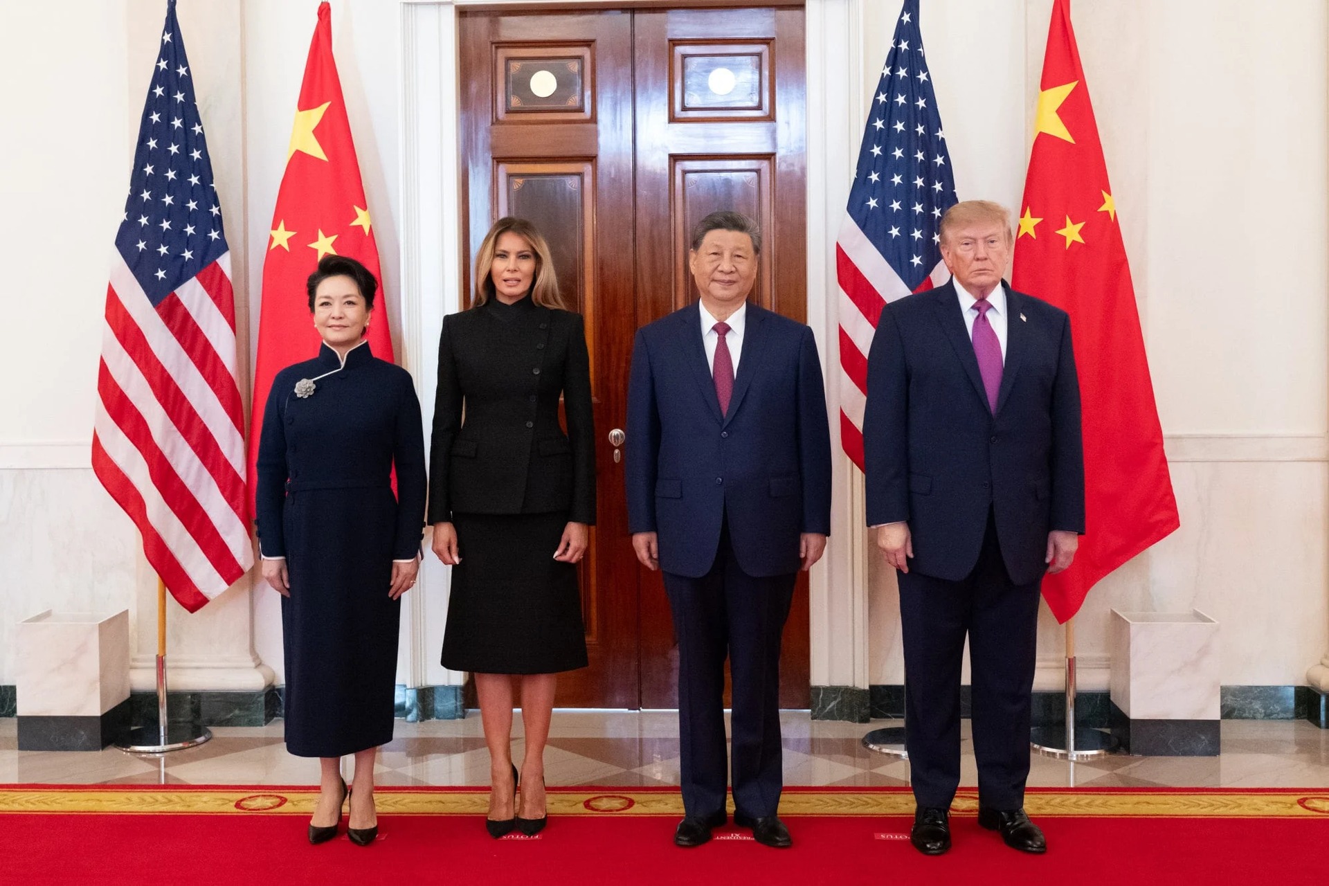 Donald Trump y Xi Jinping durante la visita de Estado que precedió a los acuerdos entre China y EU